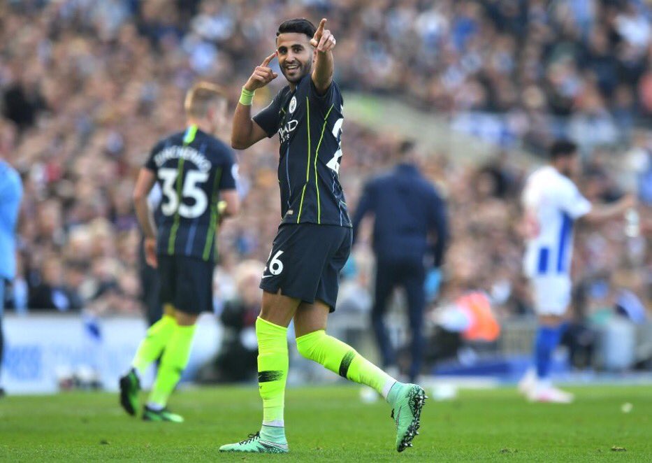 Riyad Mahrez scores as Manchester City retain title