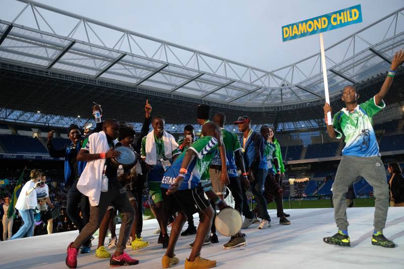 Diamond Child U-14 silver medalists from Sierra Leone