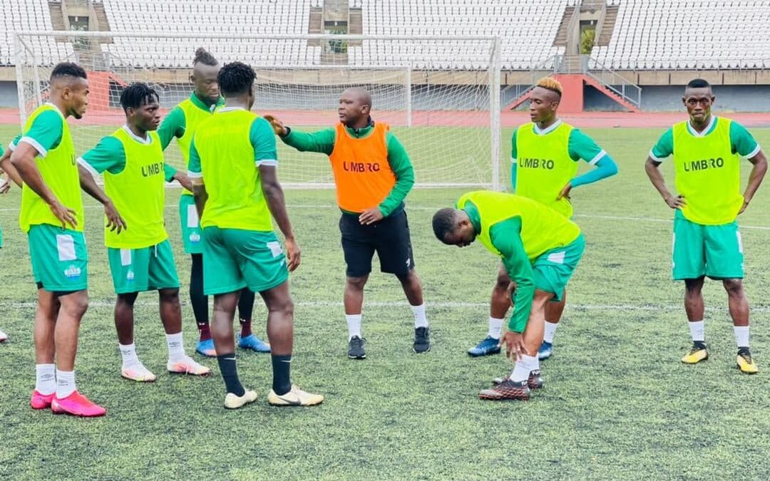 Sierra Leone first training at the Setsoto stadium