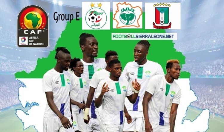 Sierra Leone in Group E against Algeria, Ivory Coast and Equatorial Guinea