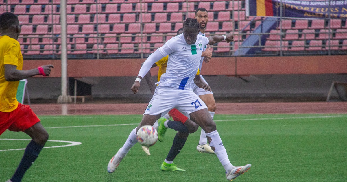 Sierra Leone's Hindolo Mustapha, coming off the bench, scored his first international goal, levelling the game 2-2 in the 73rd minute.