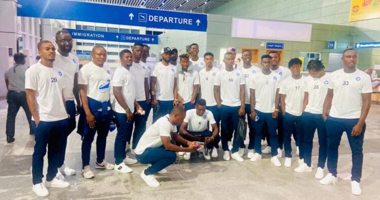 Sierra Leone CAF Confederation Cup representative for the 2023/24 competition, FC Kallon, departed Liberia for Ghana to face Dreams FC in the Second round first leg on Friday.