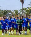 Curtis Davies first Leone Stars training session in Casablanca, Morocco