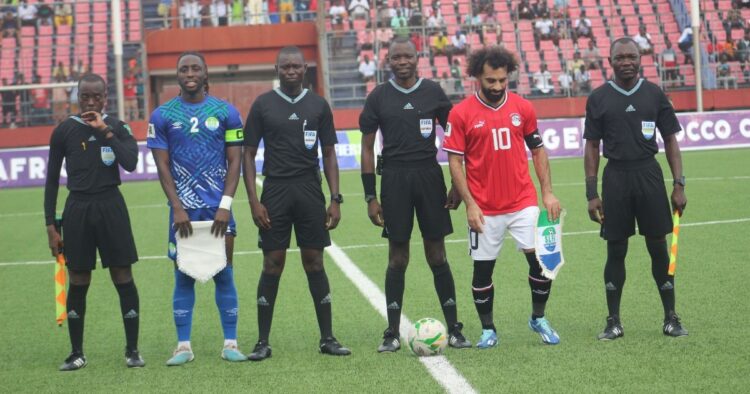 A brace from striker Mahmoud Trezeguet gave Egypt a 2-0 win over a 9-man Sierra Leone at the Samuel K. Doe stadium in Monrovia on Sunday (19th November 2023)