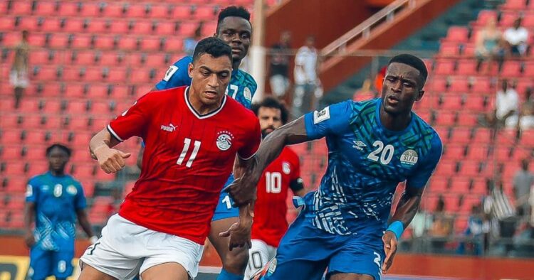 Nine-man Sierra Leone suffer 2-0 defeat to Egypt