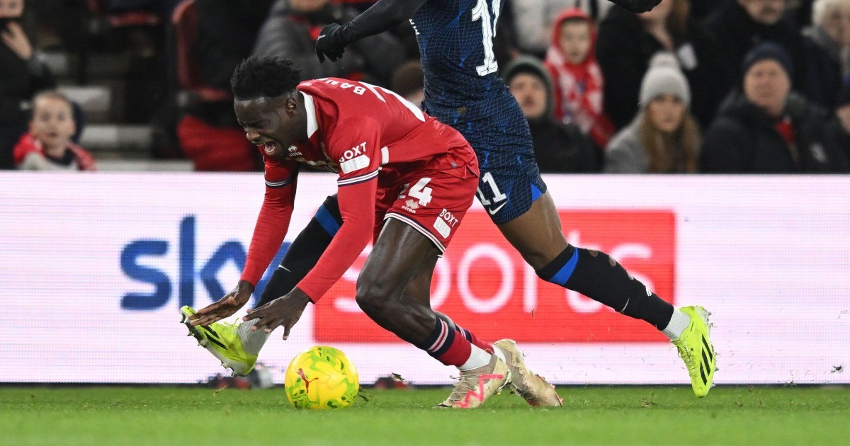 Alex Bangura suffers hamstring in Boro win over Chelsea