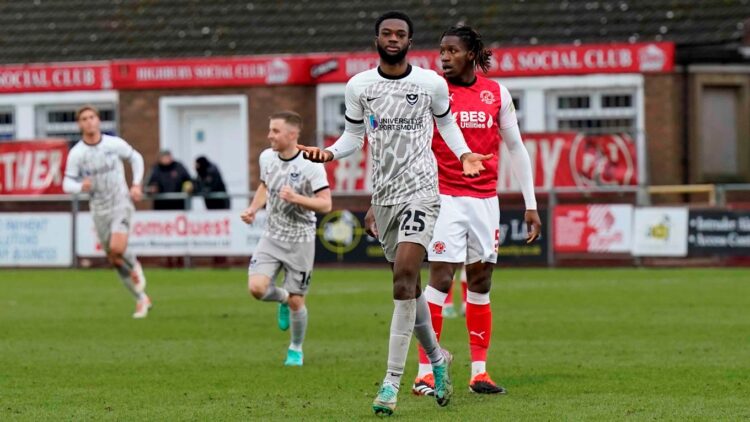 Striker Abu Kamara helps Portsmouth win over Fleetwood