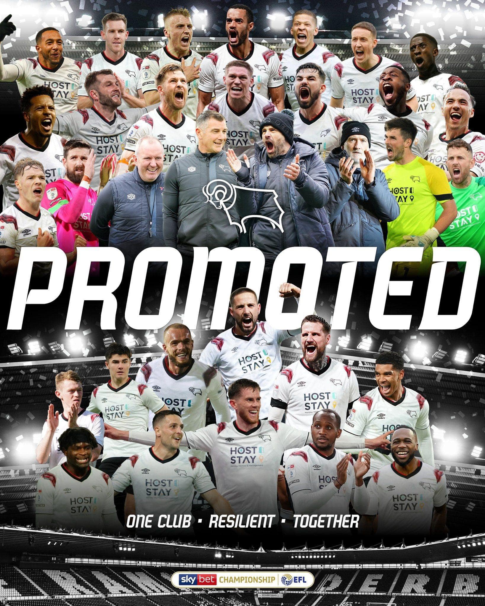 Sierra Leone International Tyrese Fornah’s Derby County sealed promotion back to the Sky Bet Championship for the 2024/25 campaign.