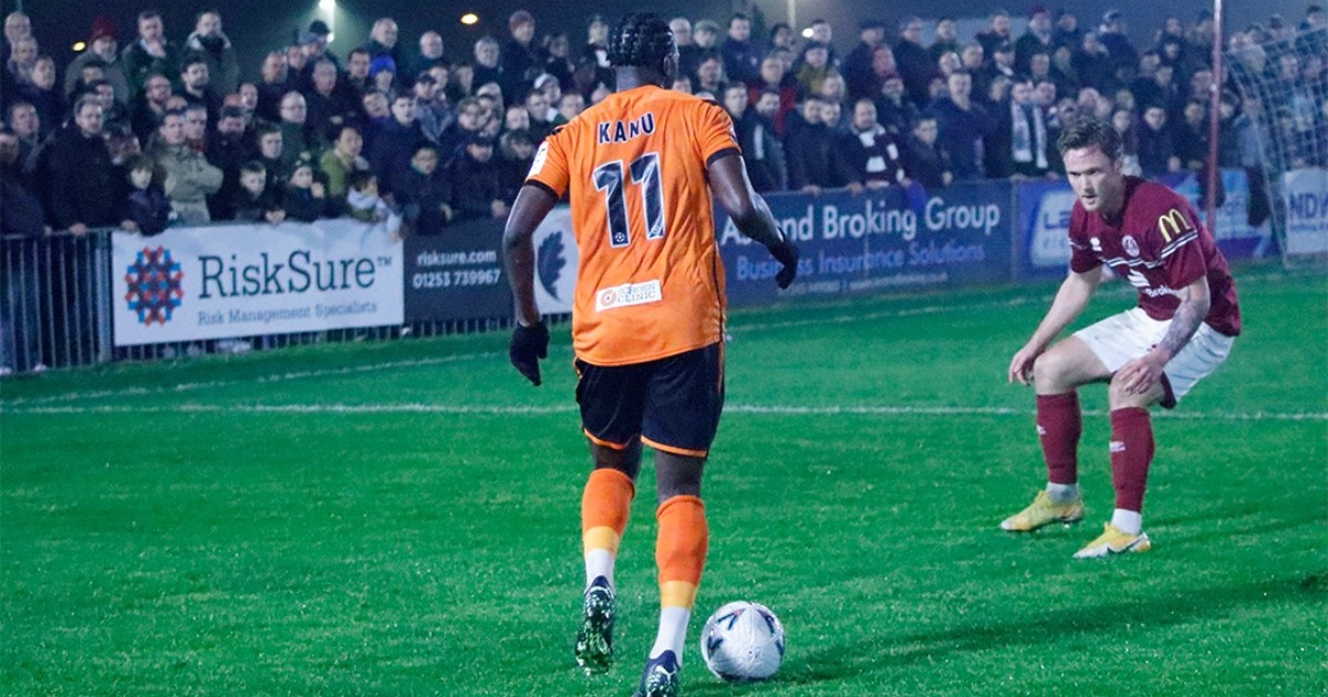 Striker Idris Kanu helps Barnet thrash Kidderminster