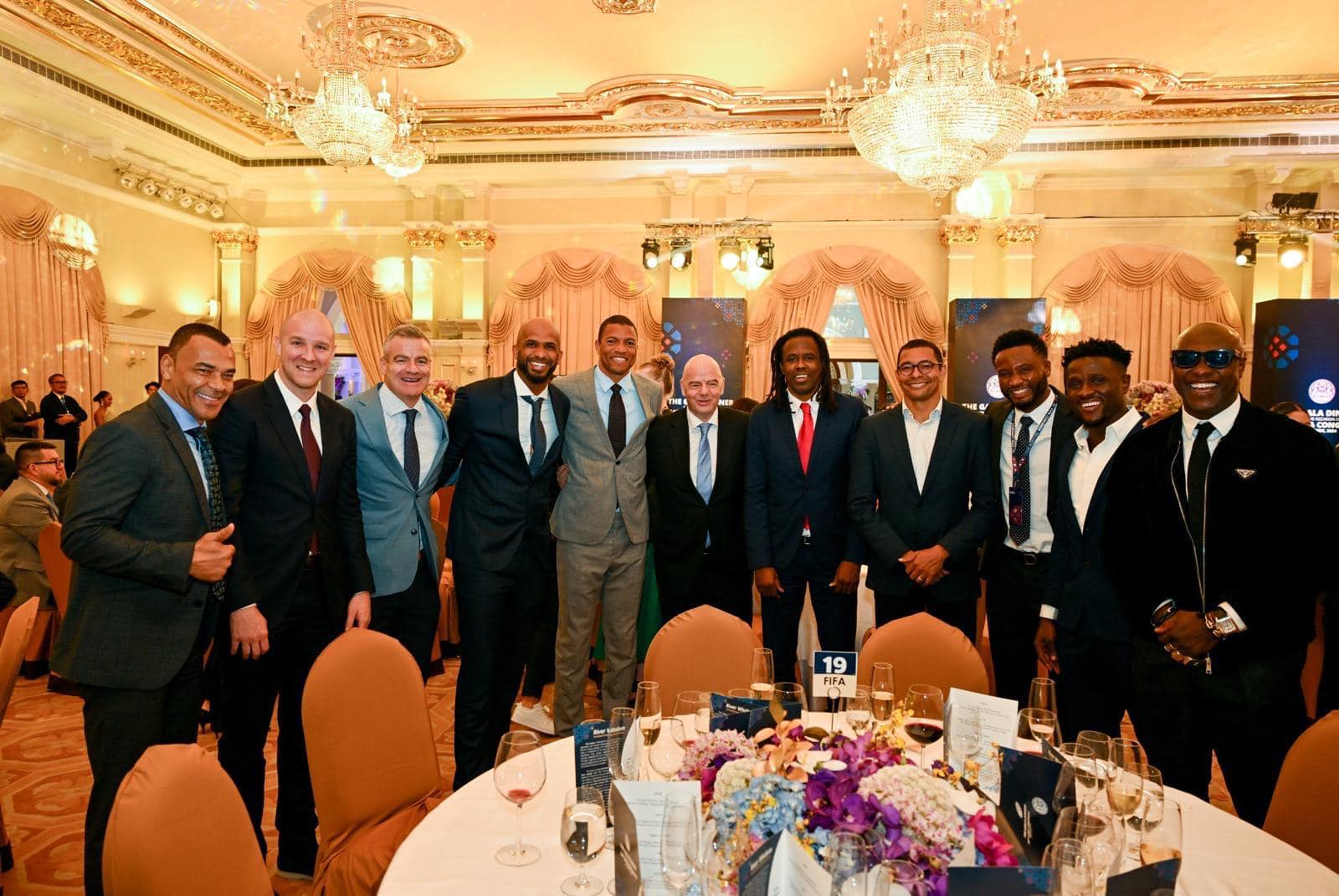 Rodney expressed his gratitude for the opportunity after sharing a photo with football legends such as Brazilian Cafu, FIFA President Gianni Infantino, ex-Nigerian International Mikel Obi, and others.