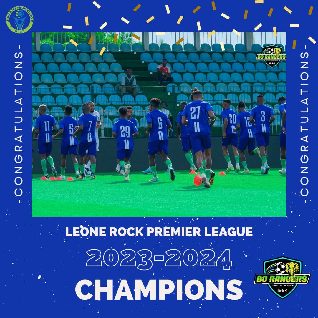 Bo Rangers secured their third consecutive Sierra Leone Premier League title with three games to spare on Wednesday, defeating Wusum Stars 2-1.