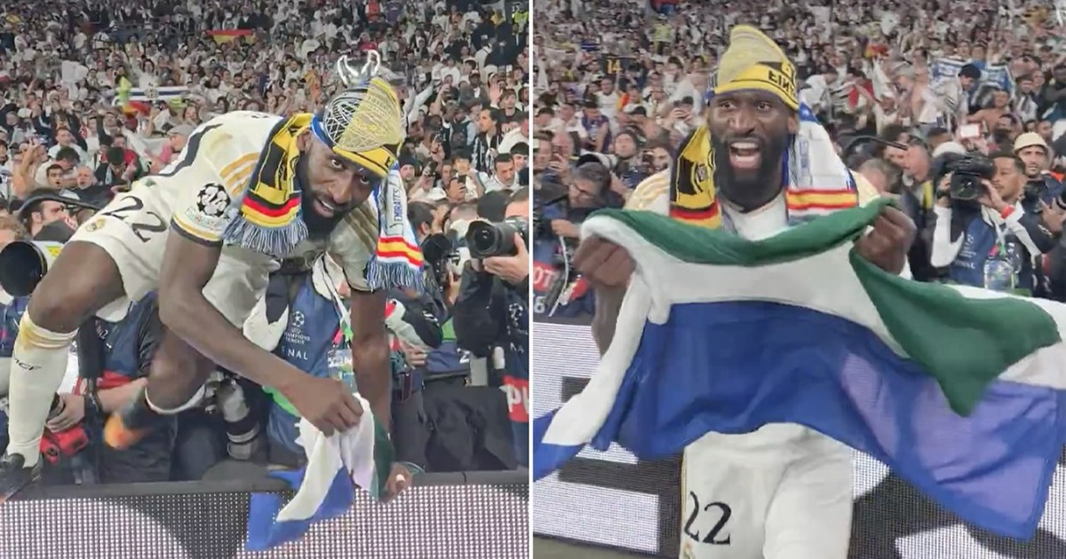 Antonio Rudiger flies Sierra Leone flag high as Madrid seal Trophy