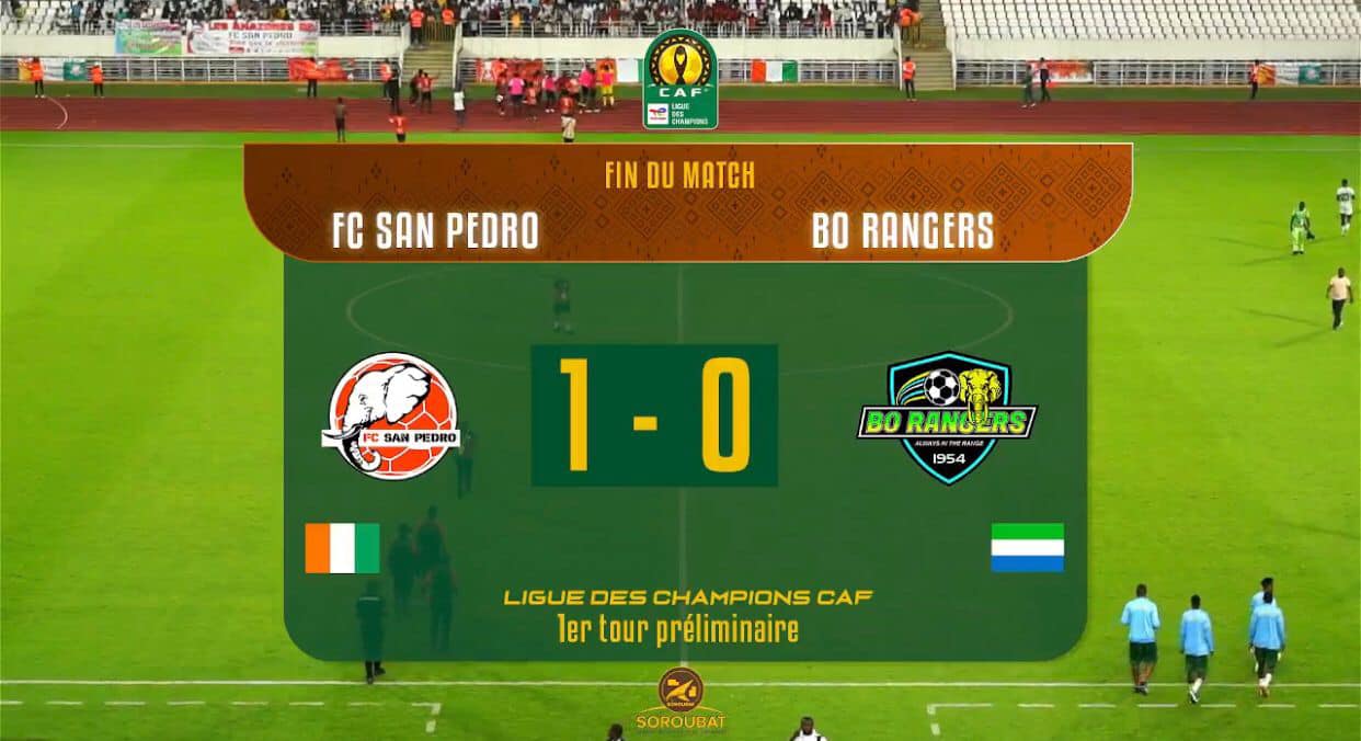 Sunday's CAF Champions League Result at the Laurent Pokou Stadium