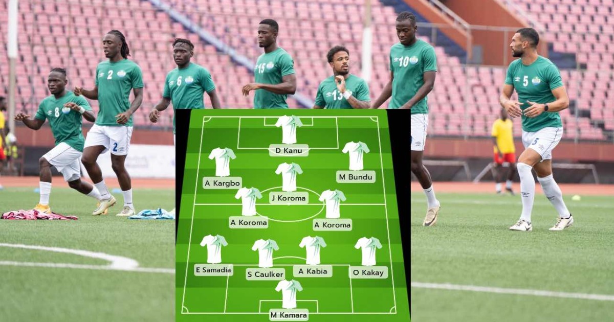 Confirmed Sierra Leone Line up for Les Sao of Chad