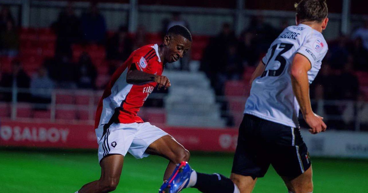 Tyrese Fornah features in Salford's first win of the season