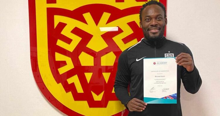 Michael Essien Completes Uefa Licence in Football Management