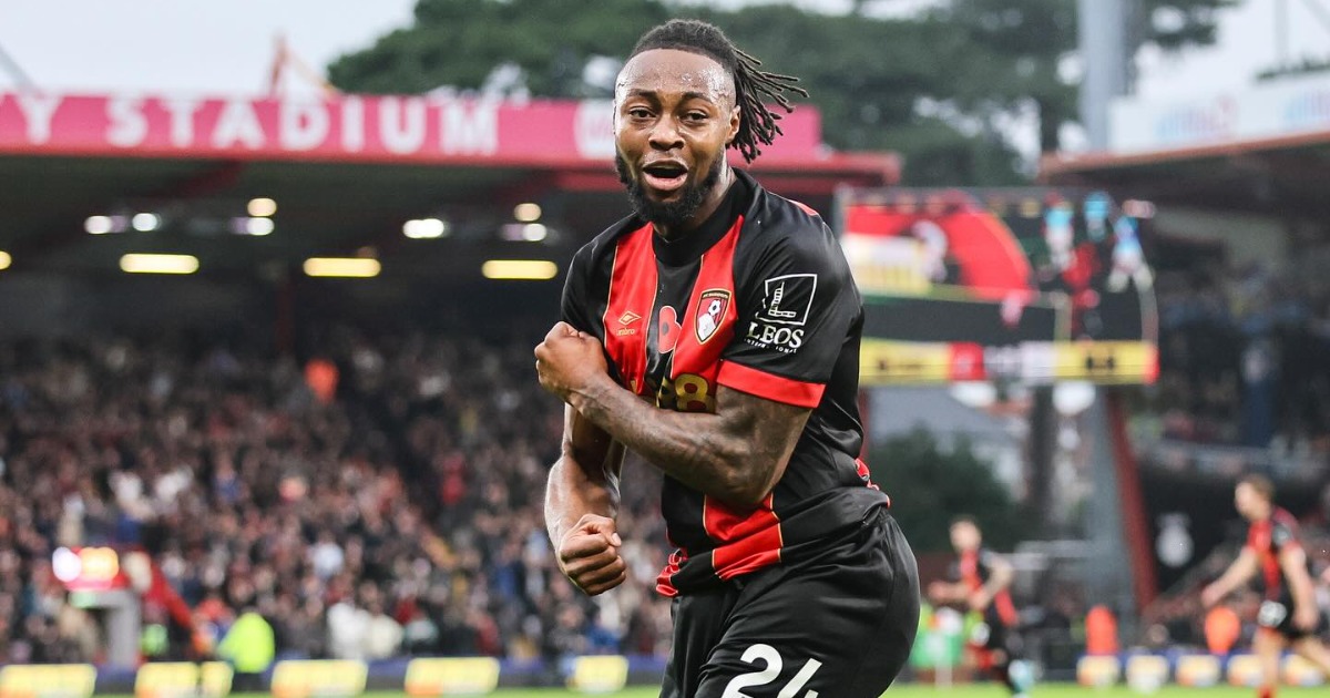 Ghana's Antoine Semenyo helps Bournemouth stun City