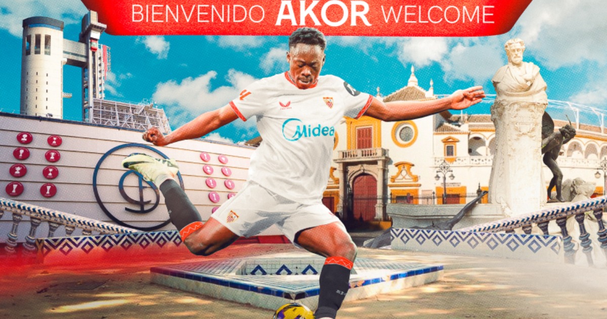 Nigeria’s Akor Adams joins Sevilla from Montpellier