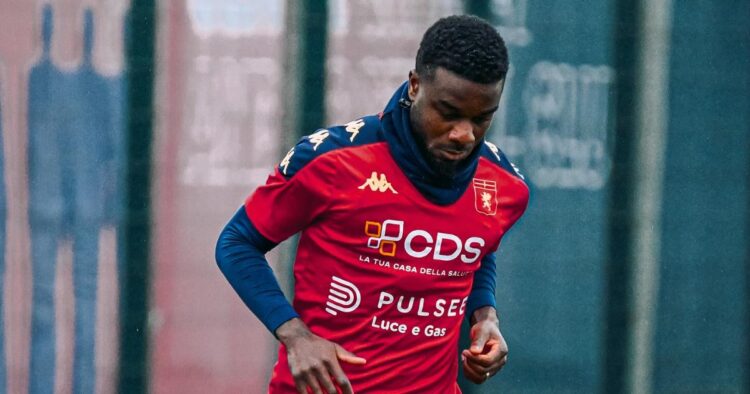 Ivorian Maxwell Cornet trains with Genoa after loan move