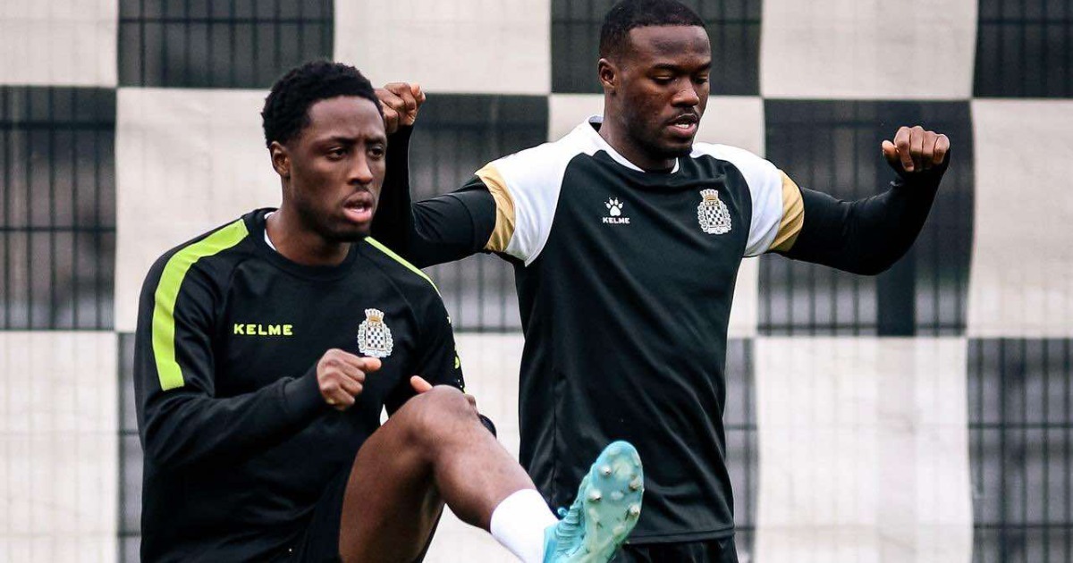 Osman Kakay trains with new Boavista teammates