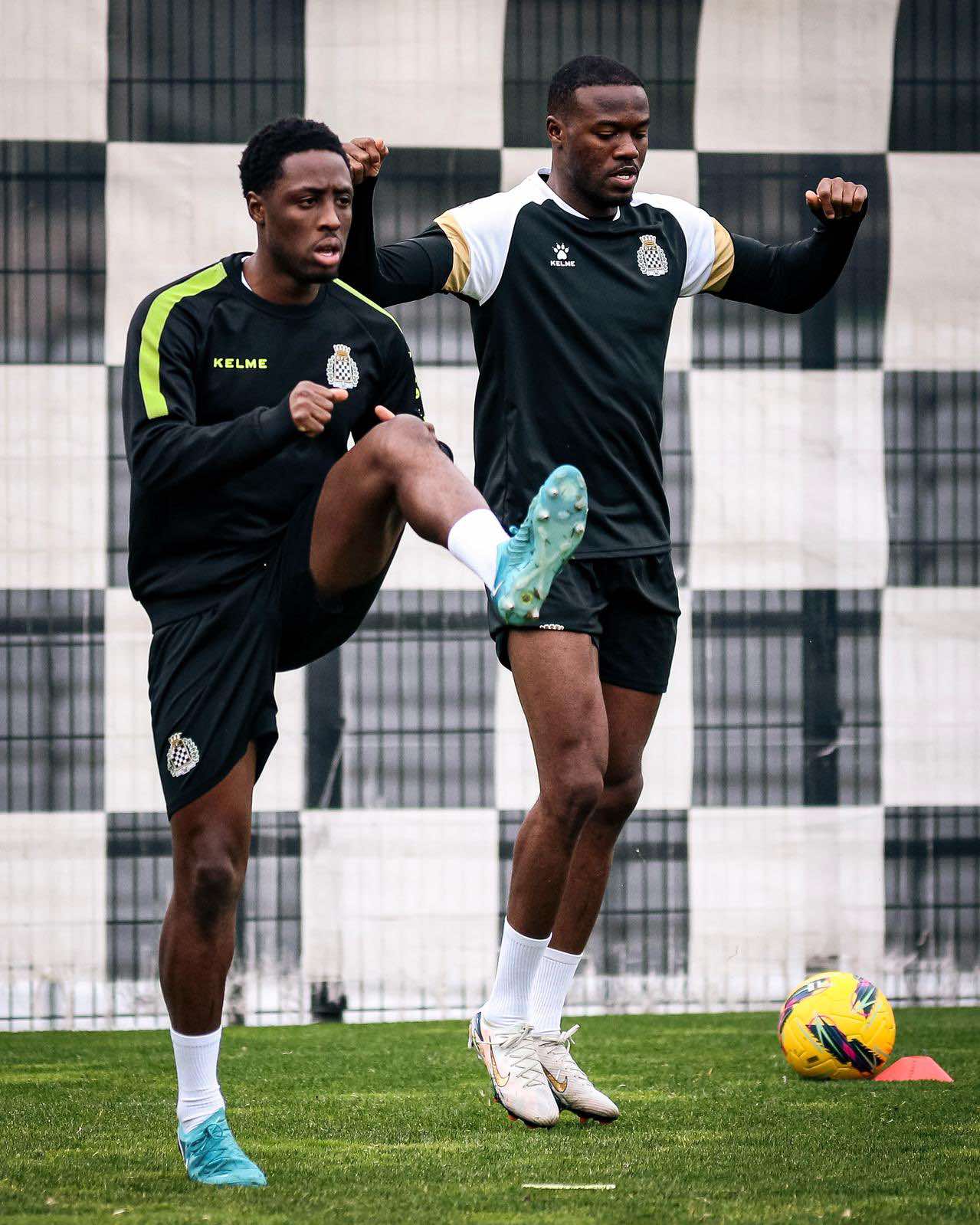 Osman Kakay was in training with his new Boavista teammates