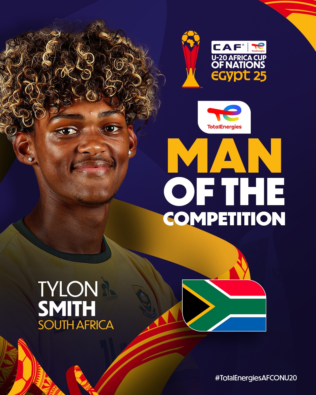The strong centre-back consistently played for the Amajitas, delivering excellent performances in every match to help his team progress through the tournament.