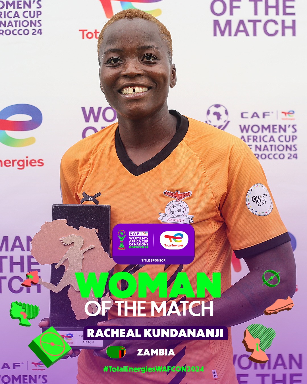 Racheal Kundananji named Woman of the Match