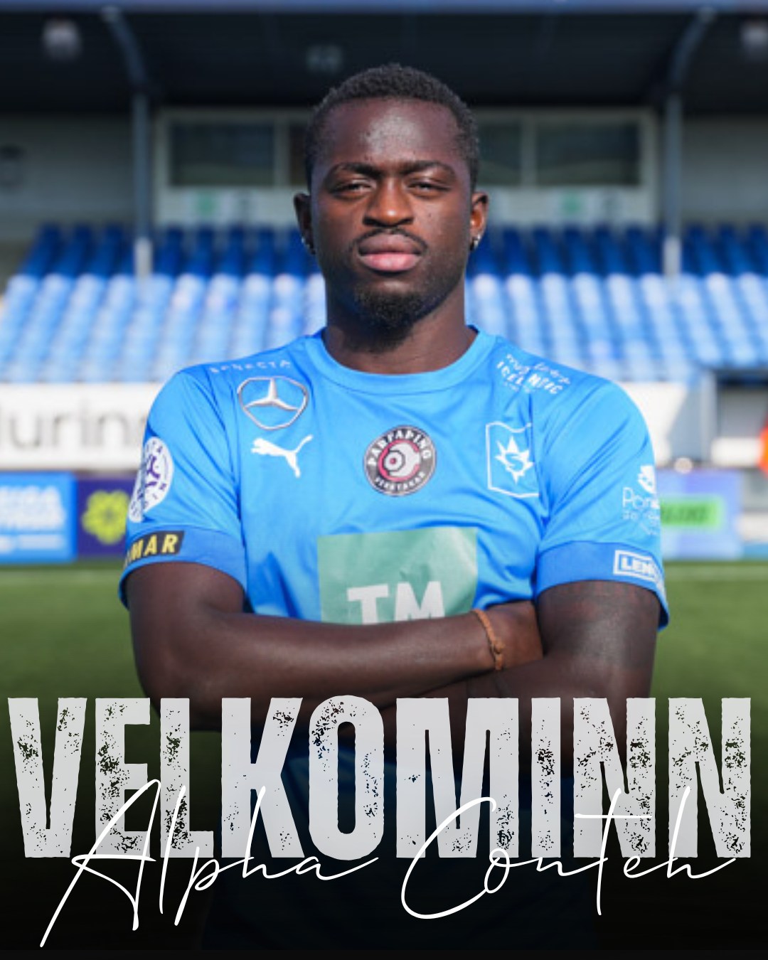 Alpha Conteh has also penned a deal with the Garðabær-based outfit on a similar terms of two-half year contract.
