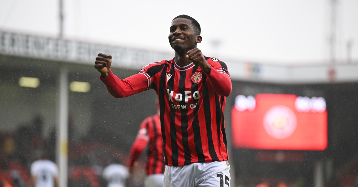 Sierra Leone's Daniel Kanu nets in Walsall triumph over Tranmere