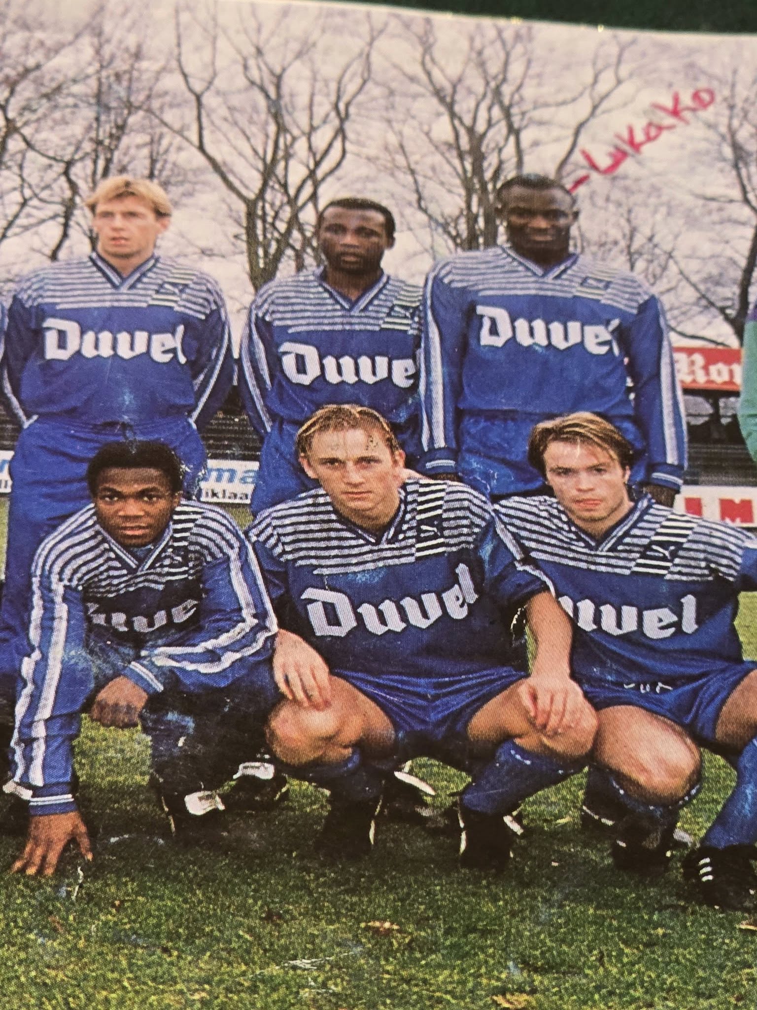 Ibrahim Koroma first bottom - I will always cherish our good memories with FC Boom in Belgium. May your soul rest in peace, my good friend and teammate.