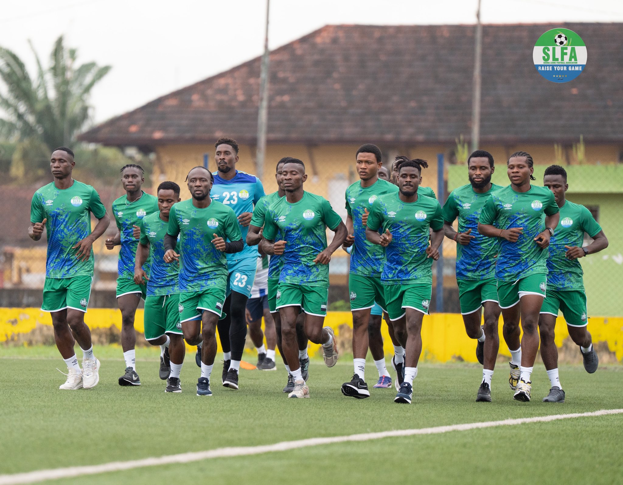 Sierra Leone players in full gear ahead of Thursday World Cup qualifiers