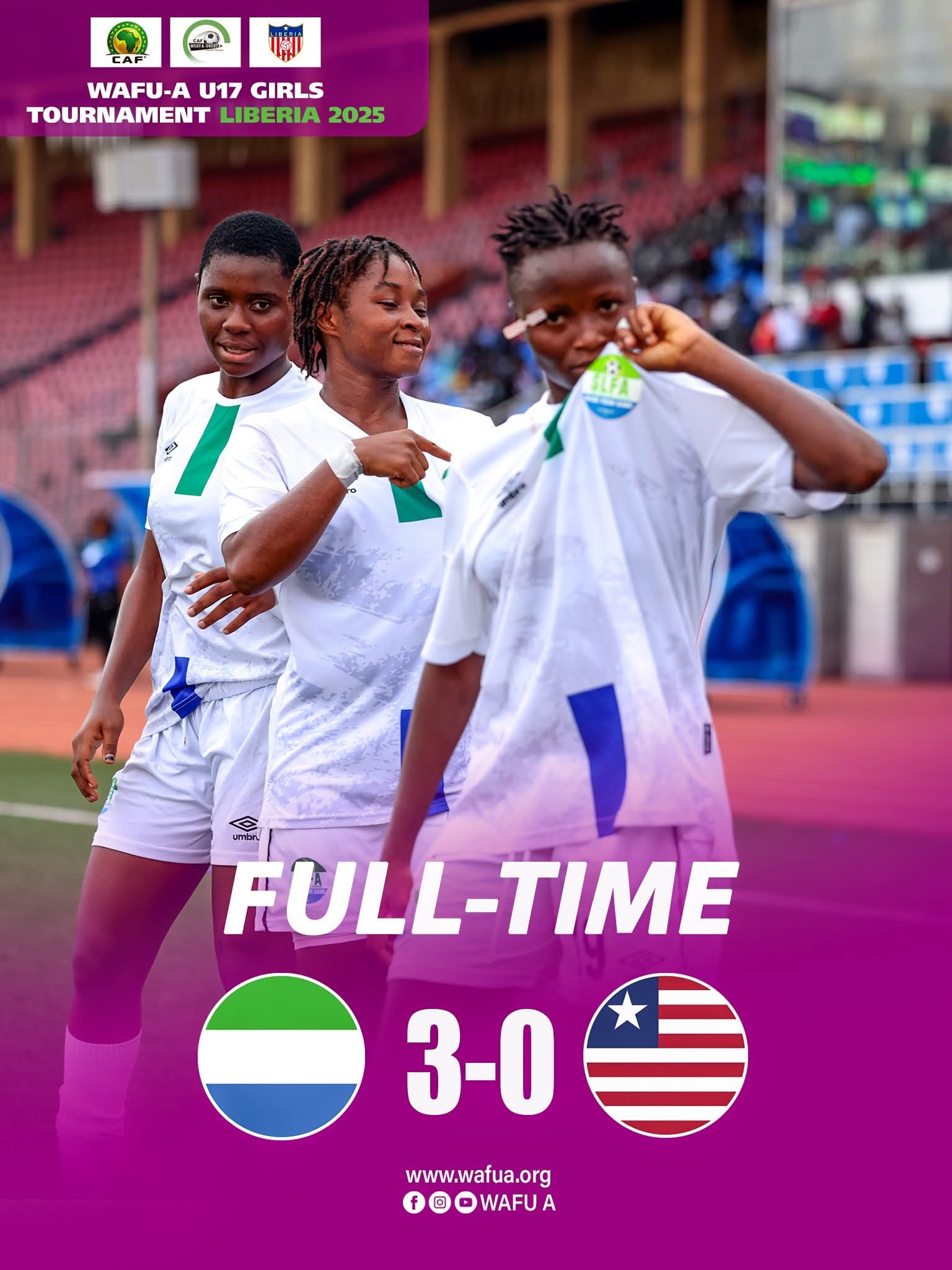 Sierra Leone U17 girls record back-to-back wins in WAFU qualifiers