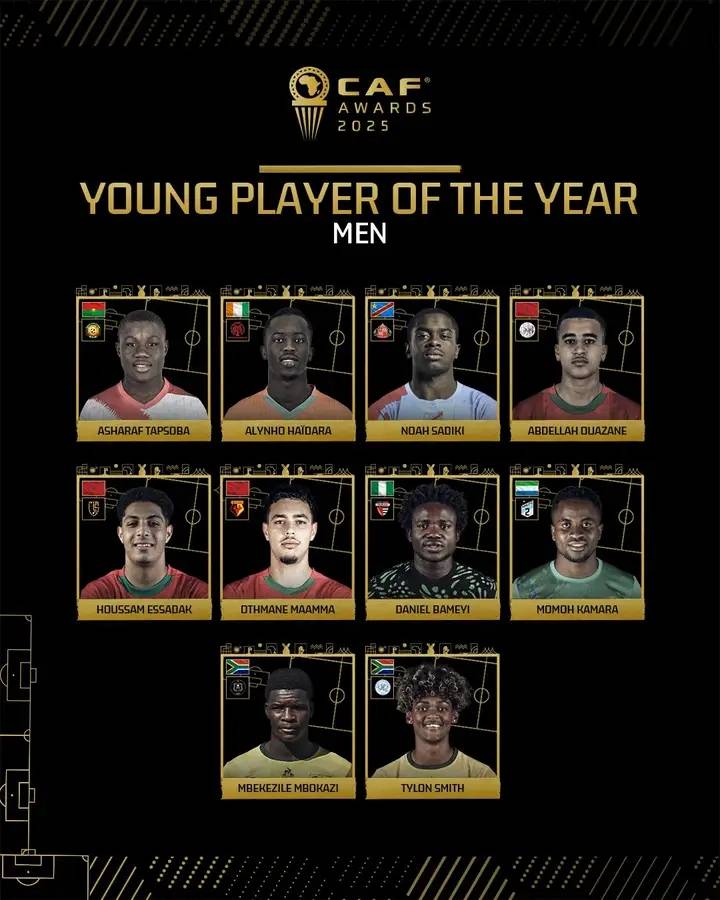Momoh I Kamara is up against tough competition from Morocco's Othmane Maama, who has been outstanding in the U20 World Cup. Morocco has triumphed over several formidable opponents, including South Africa's Tylon Smith and others.