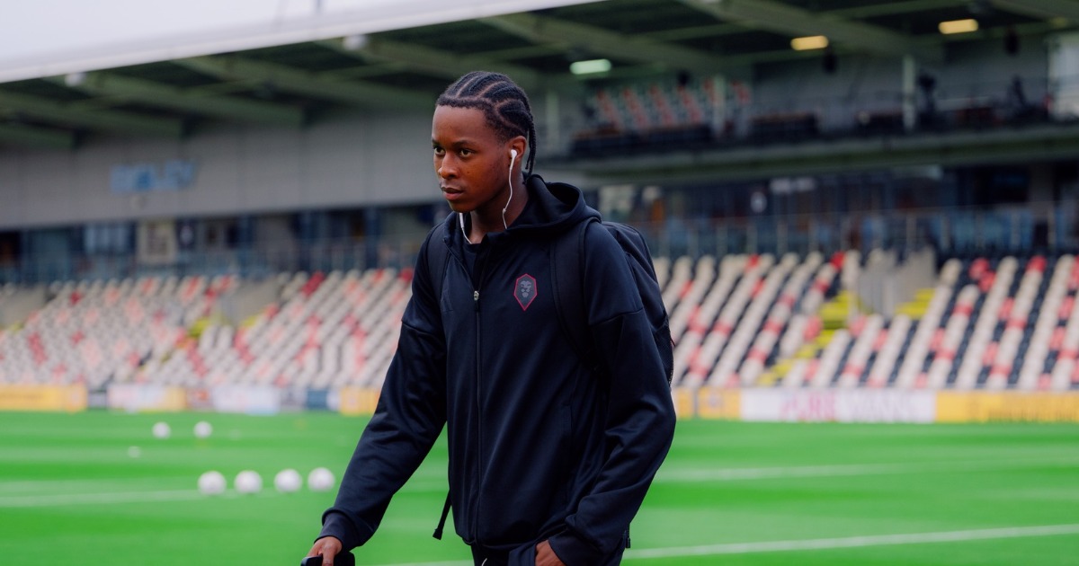 Kallum Cesay start for Salford against Lincoln City in Emirates Cup