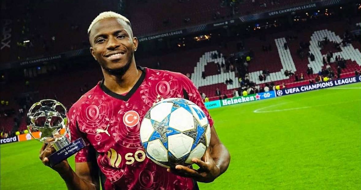 Victor Osimhen became the first Galatasaray player to score a hat-trick in the Champions League since Burak Yilmaz in 2012.