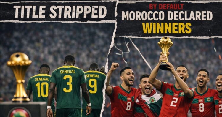 Morocco awarded as Senegal stripped off Afcon title following CAF's decision