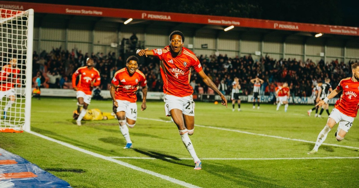 Sierra Leone’s Cesay Fires Salford City to Wembley in Extra-Time Thriller