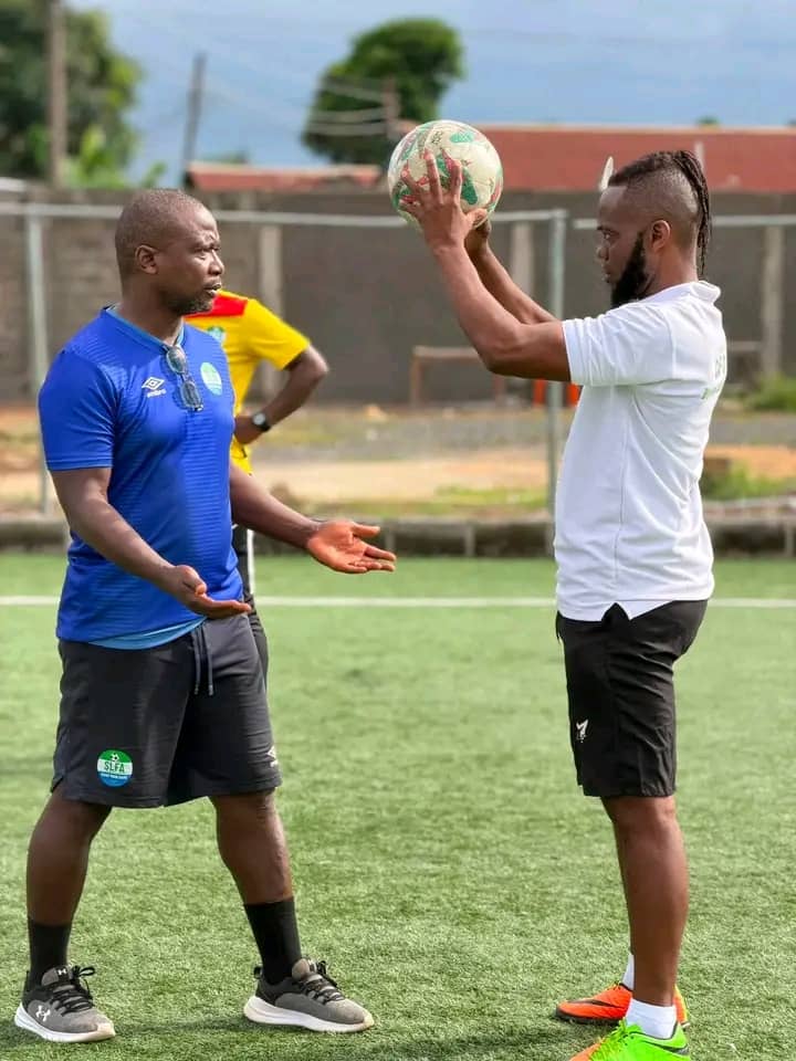 SLFA's TD John Keister in action during training